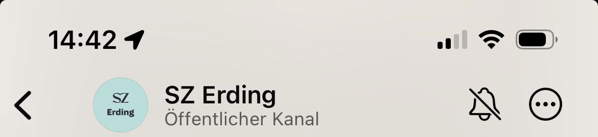 SZ Erding WhatsApp Channel Header